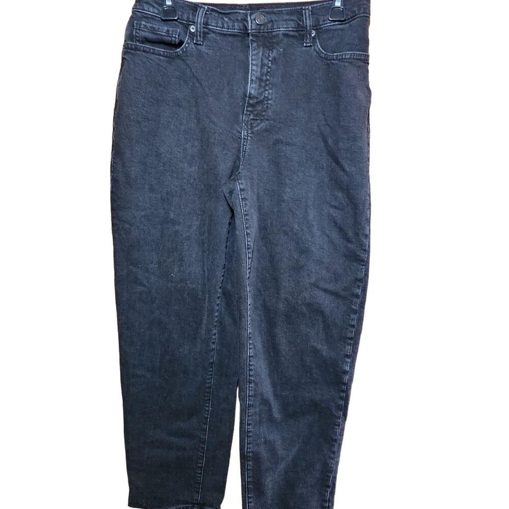 Banana Republic Black High Rise Straight Leg Jeans Size 8